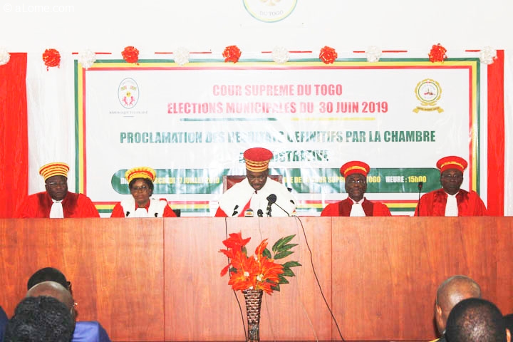 La Cour Suprême Proclame Les Résultats Des 1ères élections Locales De L`ère Démocratique Au Togo
